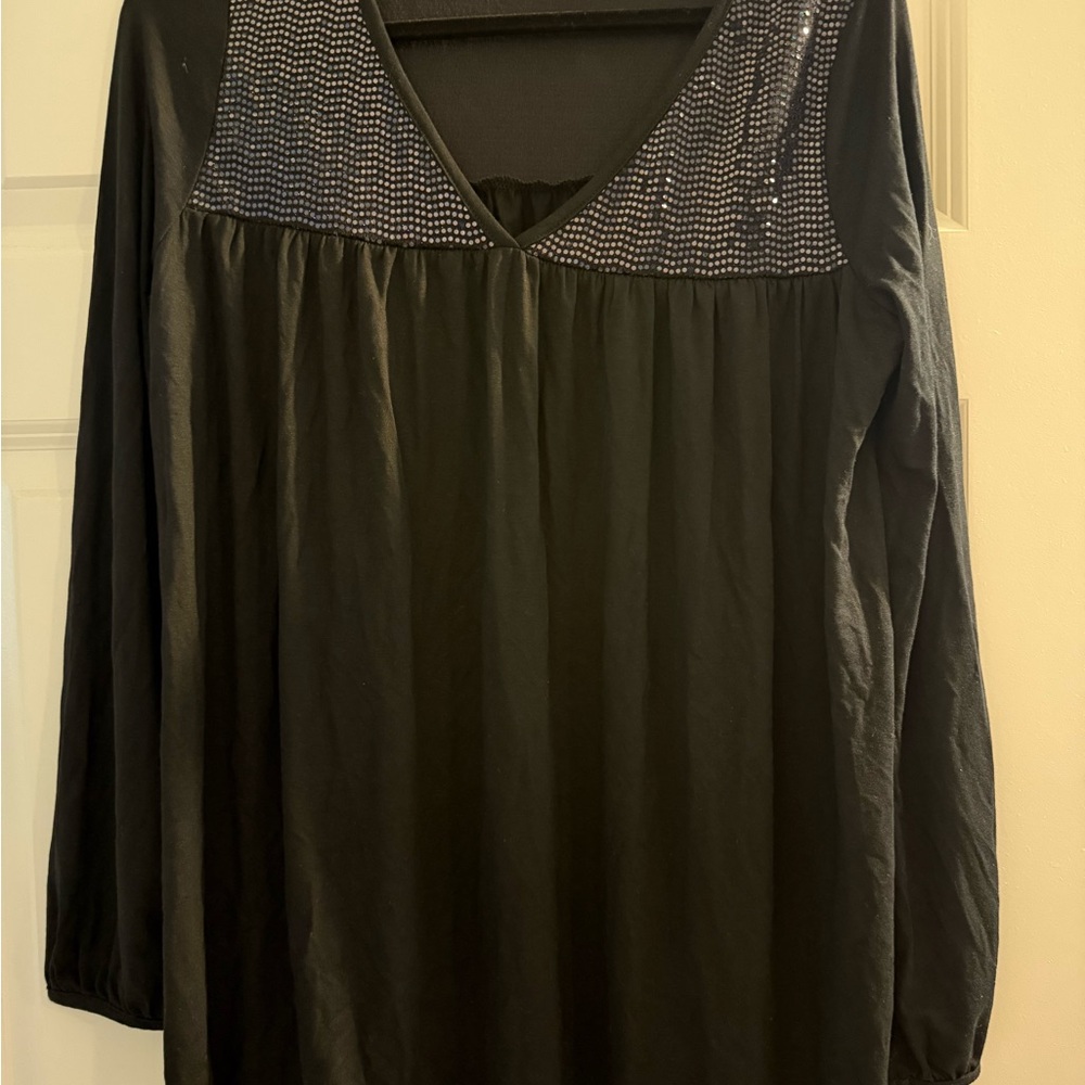 Elegant Black Women's Top